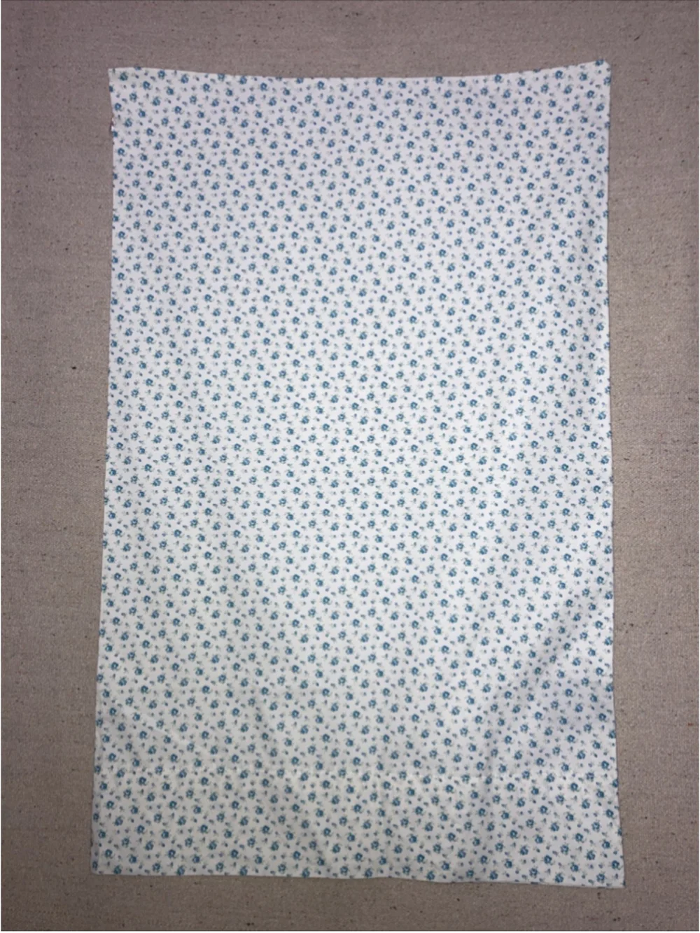 2 Vintage Ralph Lauren White Blue Calico Pillowcase Floral Print Cottagecore New